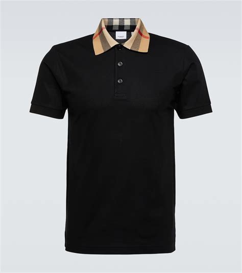 burberry piqué-poloshirt|burberry polo shirt black.